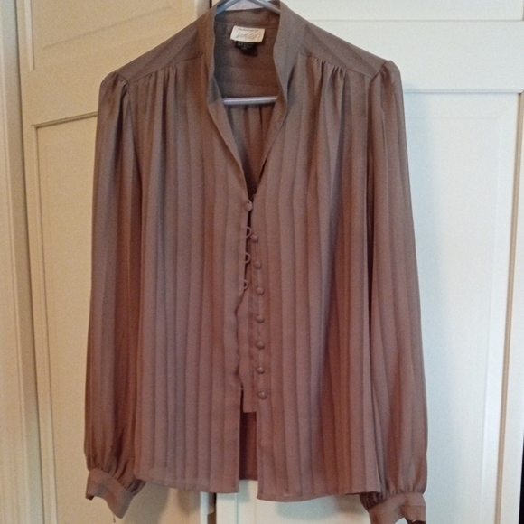 Lord & Taylor Tops - Lord & Taylor Taupe Blouse